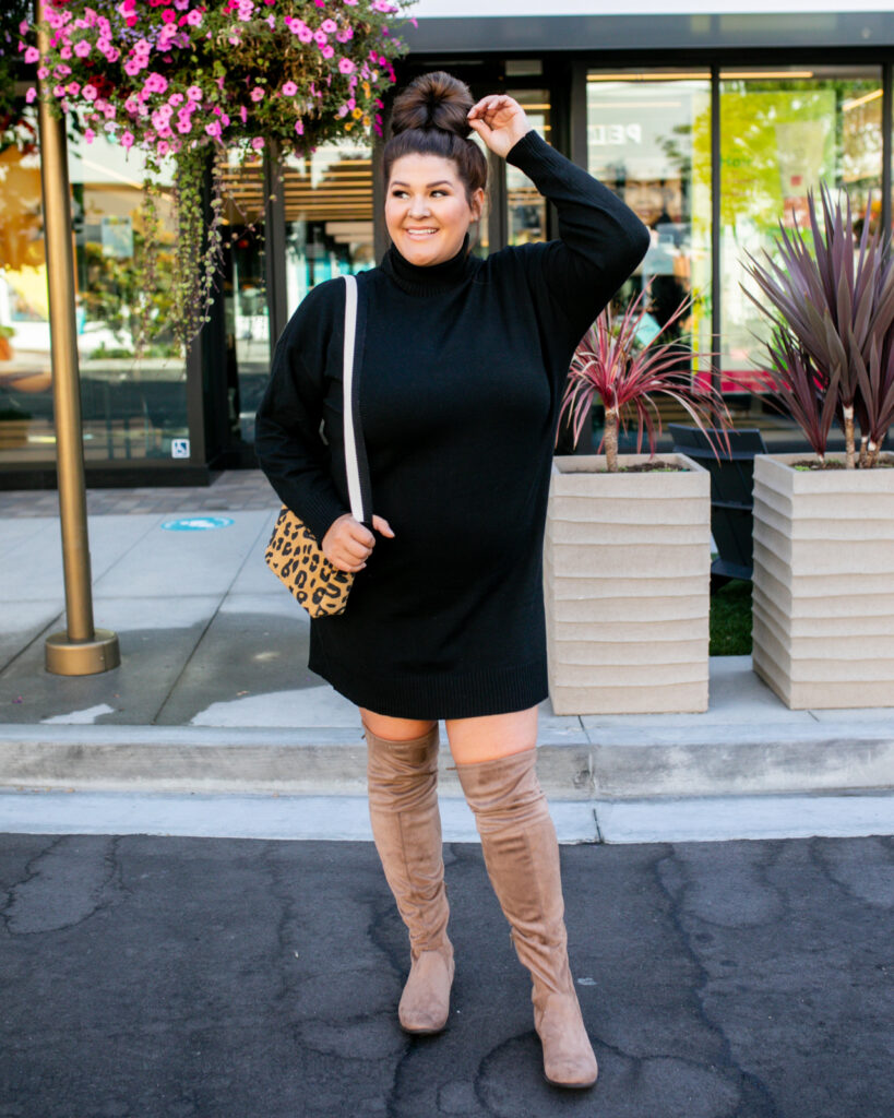 Plus Size Sweater Dress Style - Curves To Contour