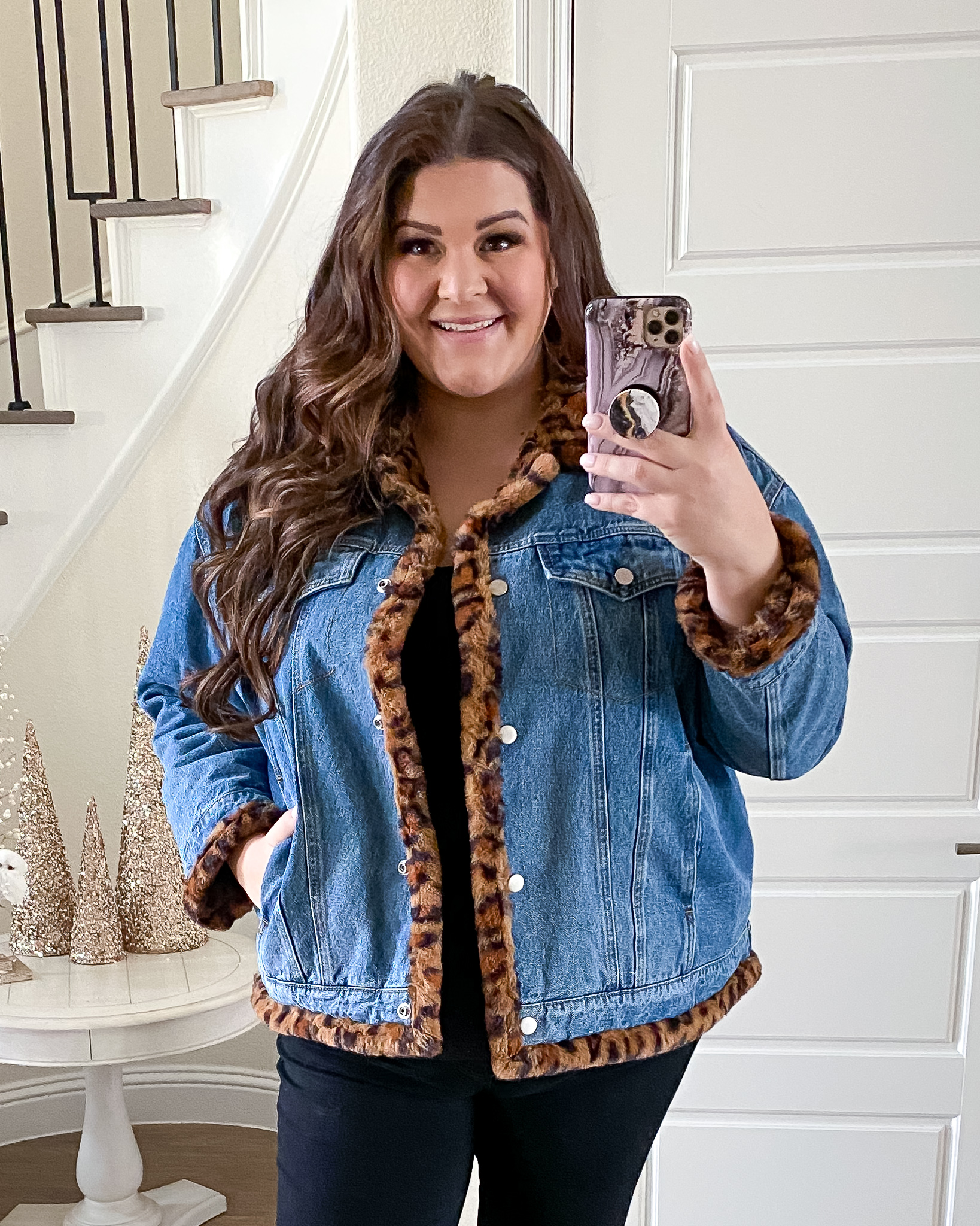 Buy Floerns Women's Plus Size Ripped Distressed Long Sleeve Denim Jacket  Light Blue 3XL at Amazon.in